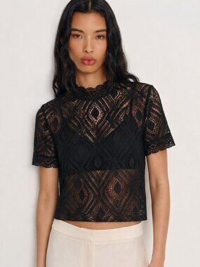 Zara Crochet Lace Top